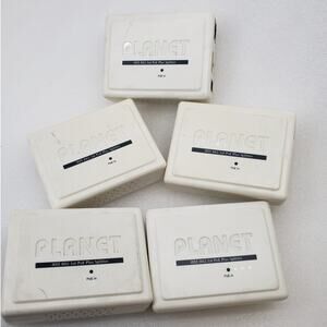 5pc PLANET POE-161S IEEE 802.3at Gigabit Power over Ethernet (PoE+) Splitters